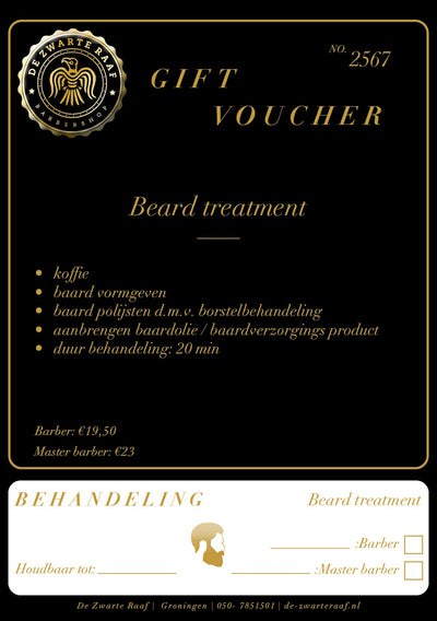 Gift Voucher "Beard Treatment" 2022