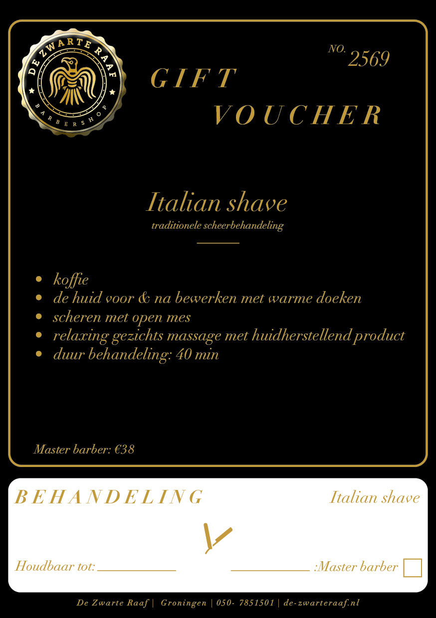 Gift Voucher "Italian Shave" 2022